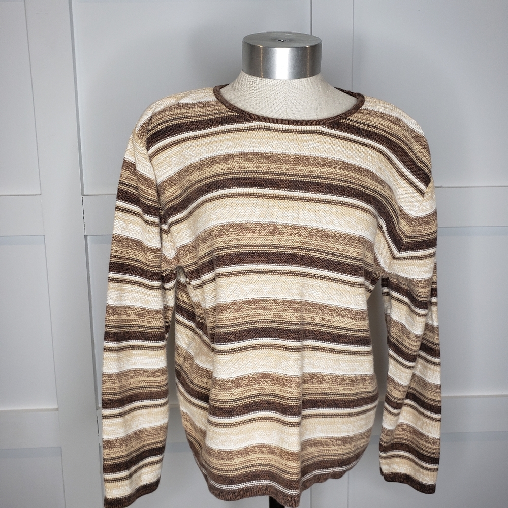Brown Striped Christopher & Banks Sweater